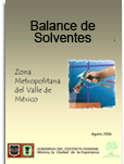 Balance de solventes ZMVM 2004
