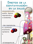 Infograma contaminació efectos en la salud